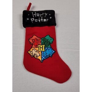 Ruz Harry Potter Hogwarts Crest Christmas Stocking Red